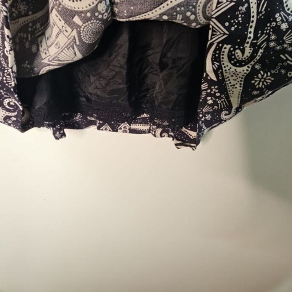 Anthropologie by Moulinette soeur Black Swirling villages Women's size 12 - Picture 7 of 11